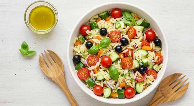 How to Make Super Easy Orzo Pasta Salad
