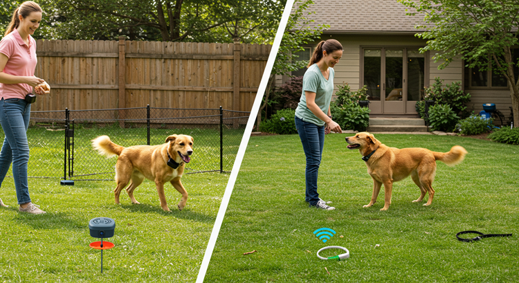 Training Your Dog with In-Ground and Wireless Fences
